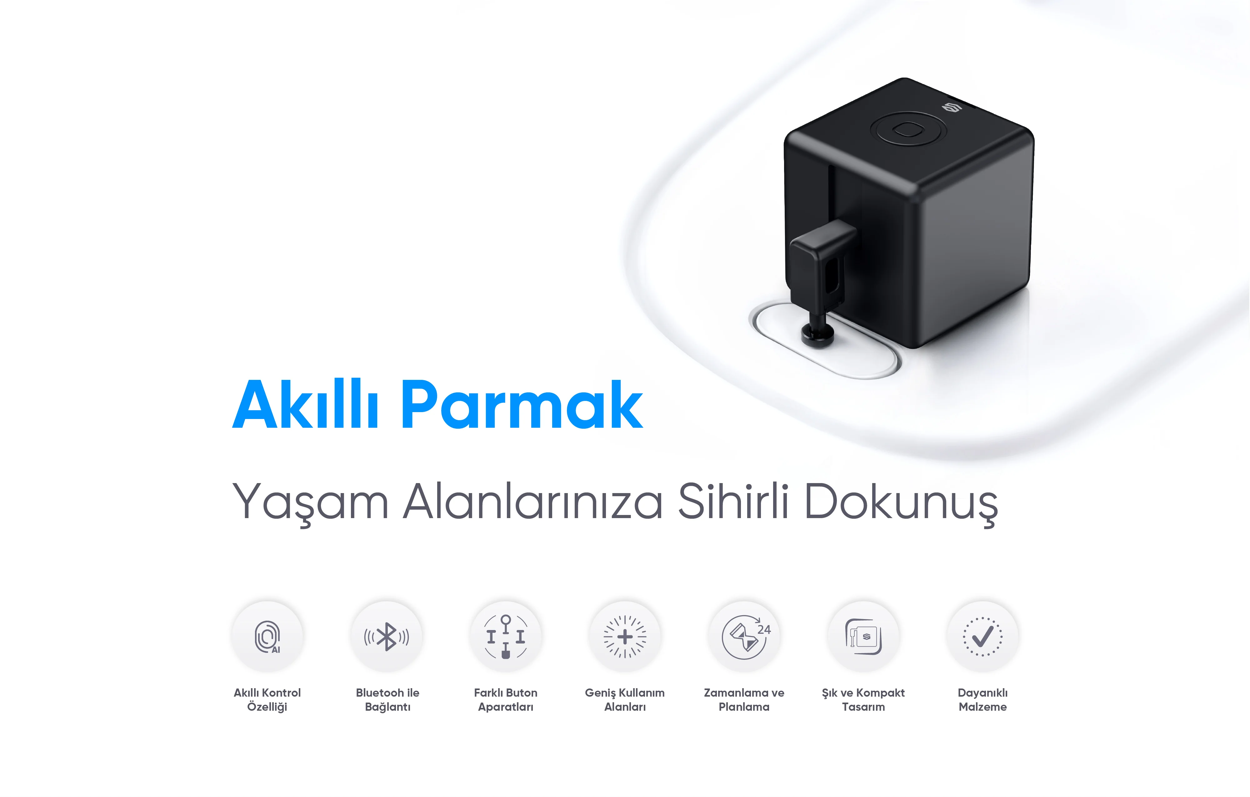 Akıllı Parmak - Akıllı Parmak, Akıllı ev cihazı, IoT teknolojisi, Akıllı telefon kontrolü, Enerji tasarrufu IoT, Güvenlik IoT ürünü, Akıllı yaşam teknolojisi, Evinizi akıllandırın, IoT ile akıllı ev, Akıllı ev otomasyonu