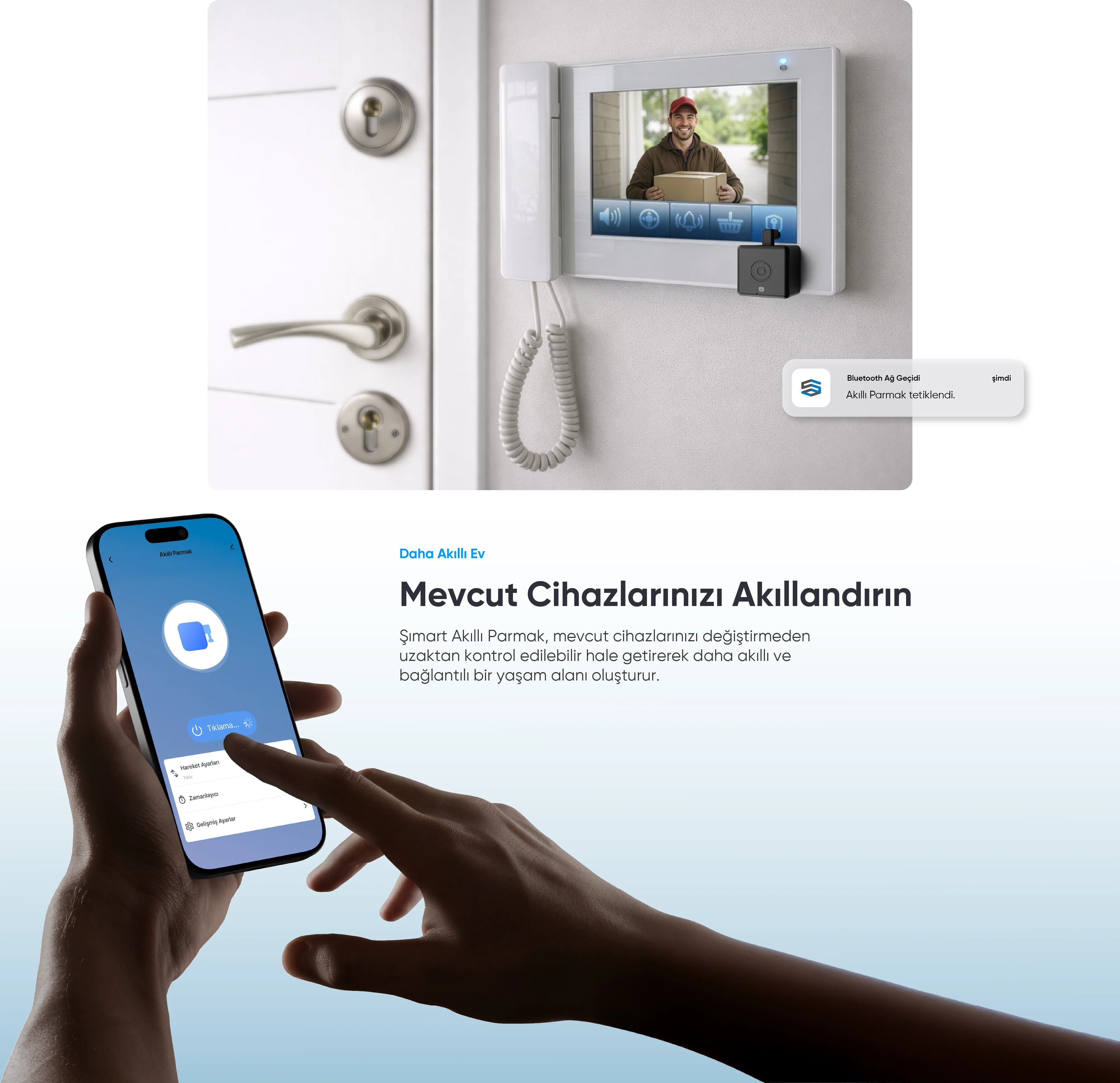 Akıllı Parmak - Akıllı Parmak, Akıllı ev cihazı, IoT teknolojisi, Akıllı telefon kontrolü, Enerji tasarrufu IoT, Güvenlik IoT ürünü, Akıllı yaşam teknolojisi, Evinizi akıllandırın, IoT ile akıllı ev, Akıllı ev otomasyonu