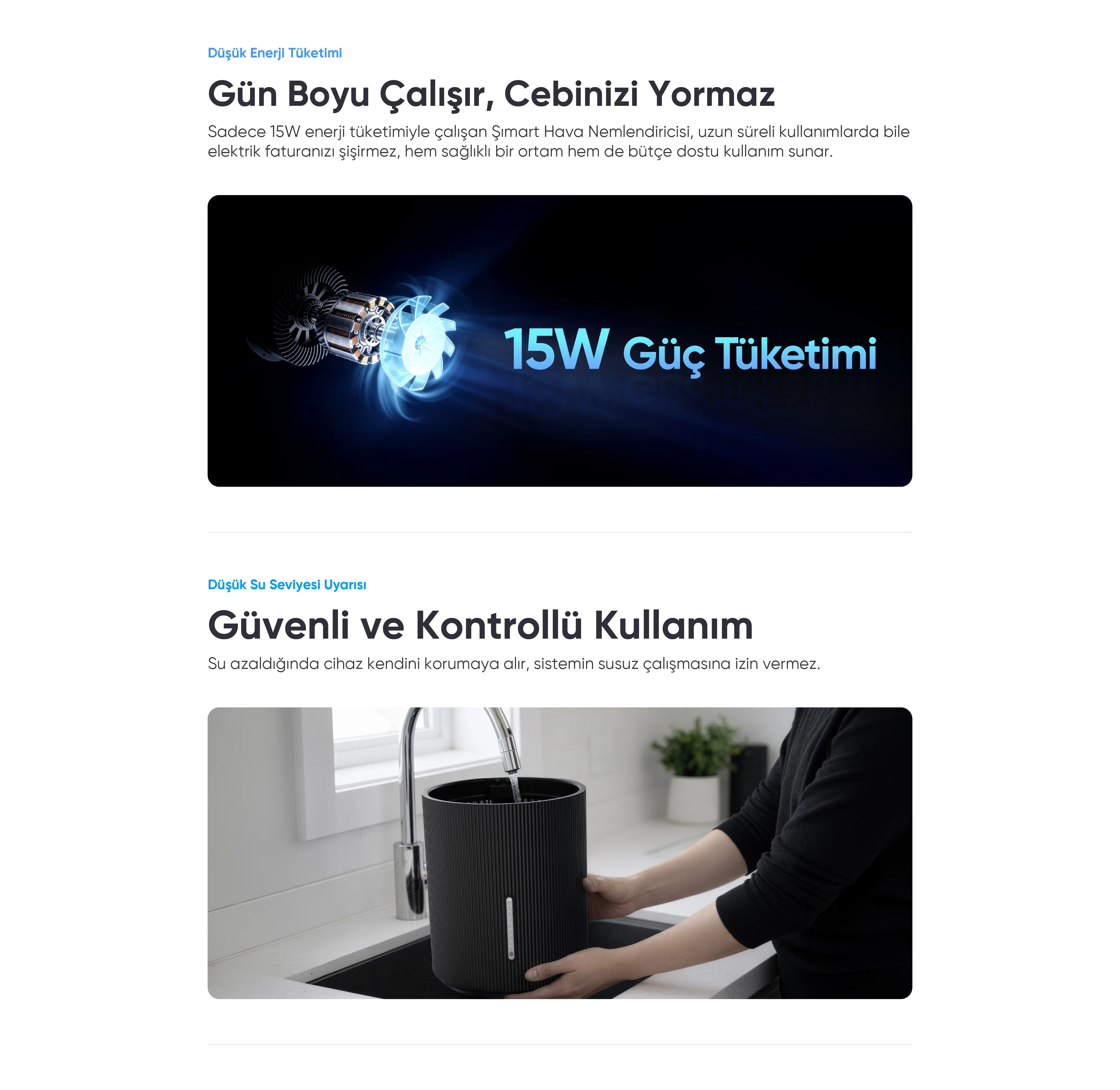 Akıllı Hava Nemlendirici - hava nemlendirme cihazı, hava nemlendirici, buhar makinesi