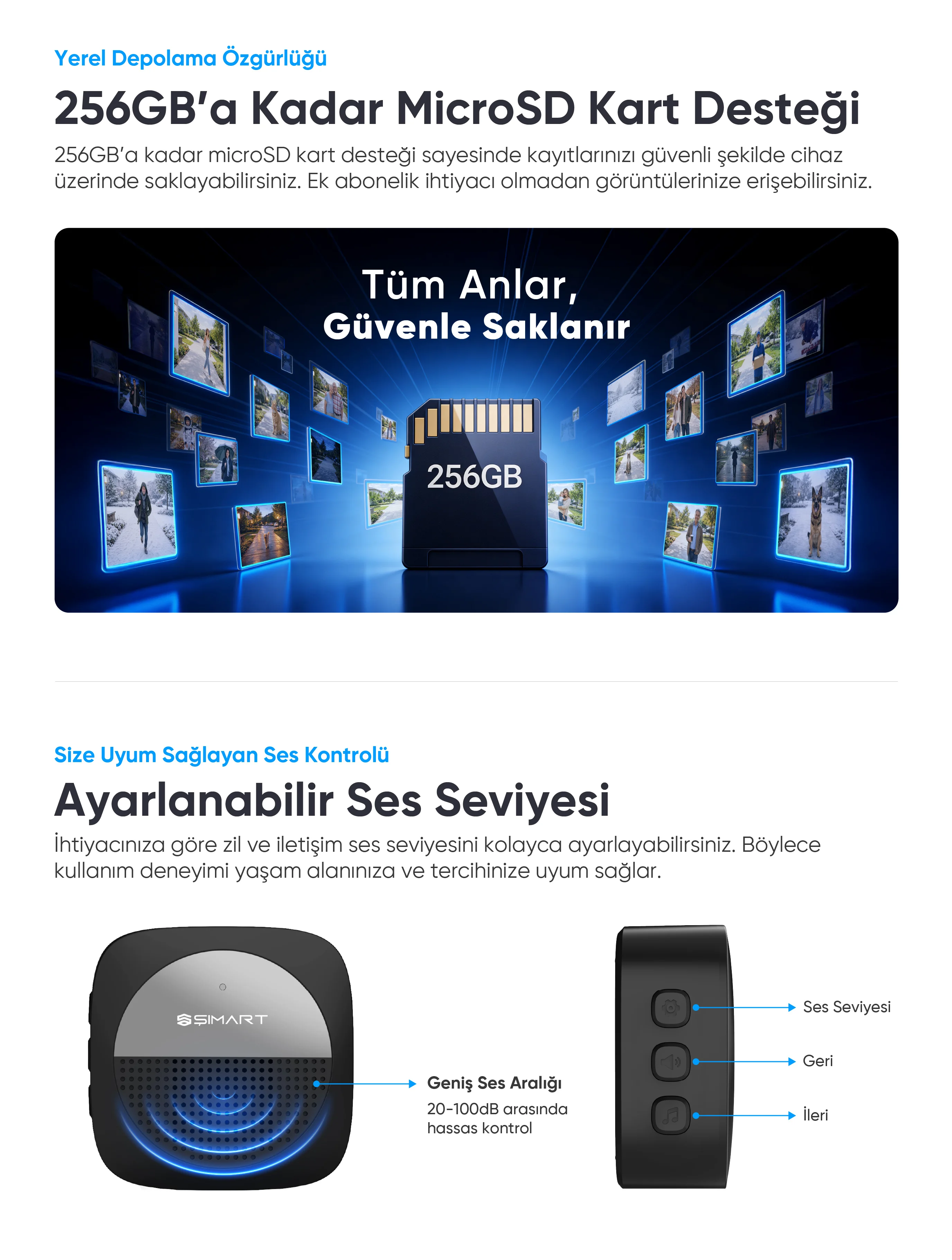 Akıllı Kapı Zili - kameralı kapı zili, wifi kapı zili, akıllı zil sistemi, kablosuz kapı zili, güvenlik kapı zili, hareket algılayan kapı zili, sesli iletişim kapı zili, şımart akıllı kapı zili