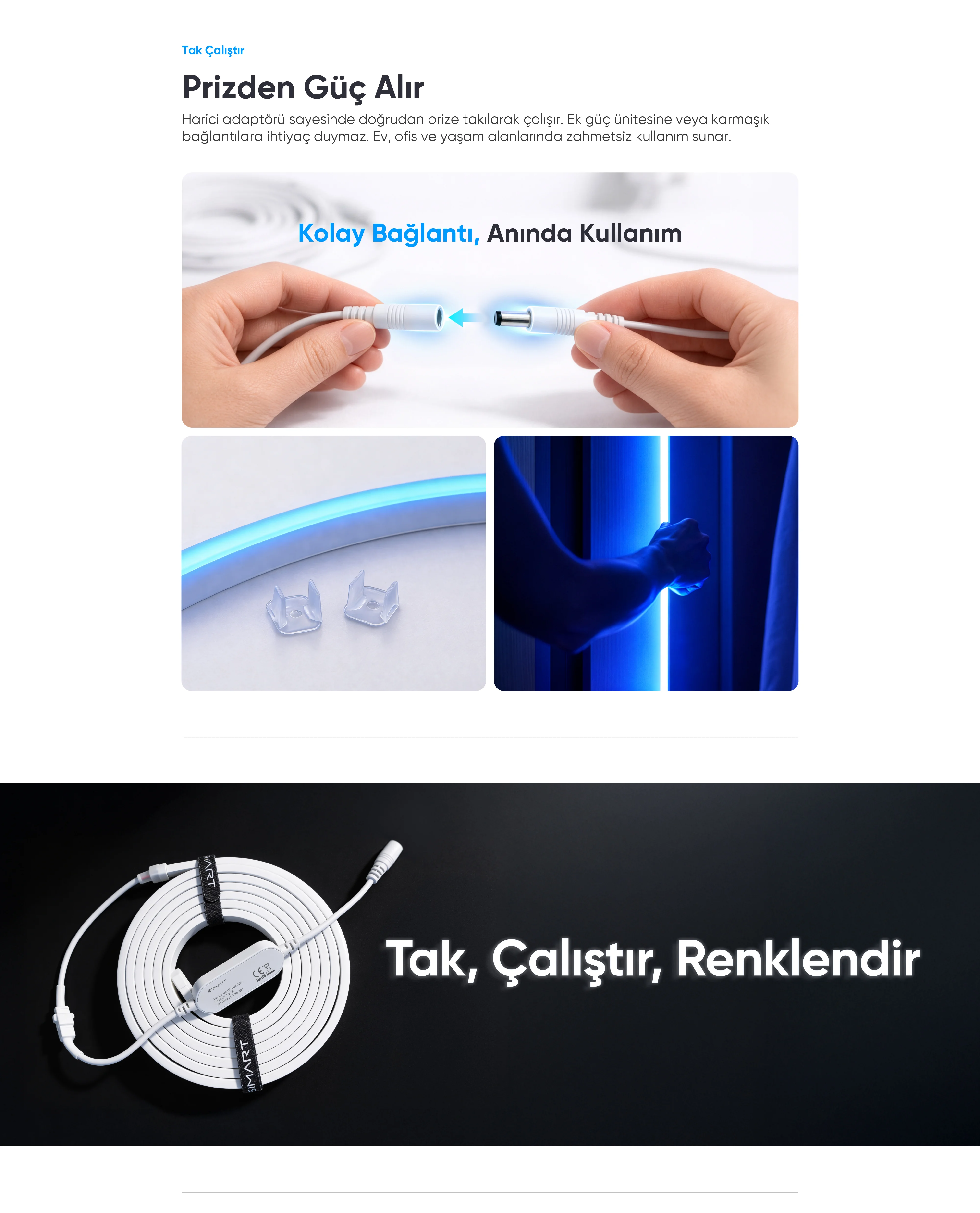 Akıllı Neon LED Şerit (2.5m) - Akıllı Neon LED Şerit (2.5m), Akıllı ev cihazı, IoT teknolojisi, Akıllı telefon kontrolü, Enerji tasarrufu IoT, Güvenlik IoT ürünü, Akıllı yaşam teknolojisi, Evinizi akıllandırın, IoT ile akıllı ev, Akıllı ev otomasyonu