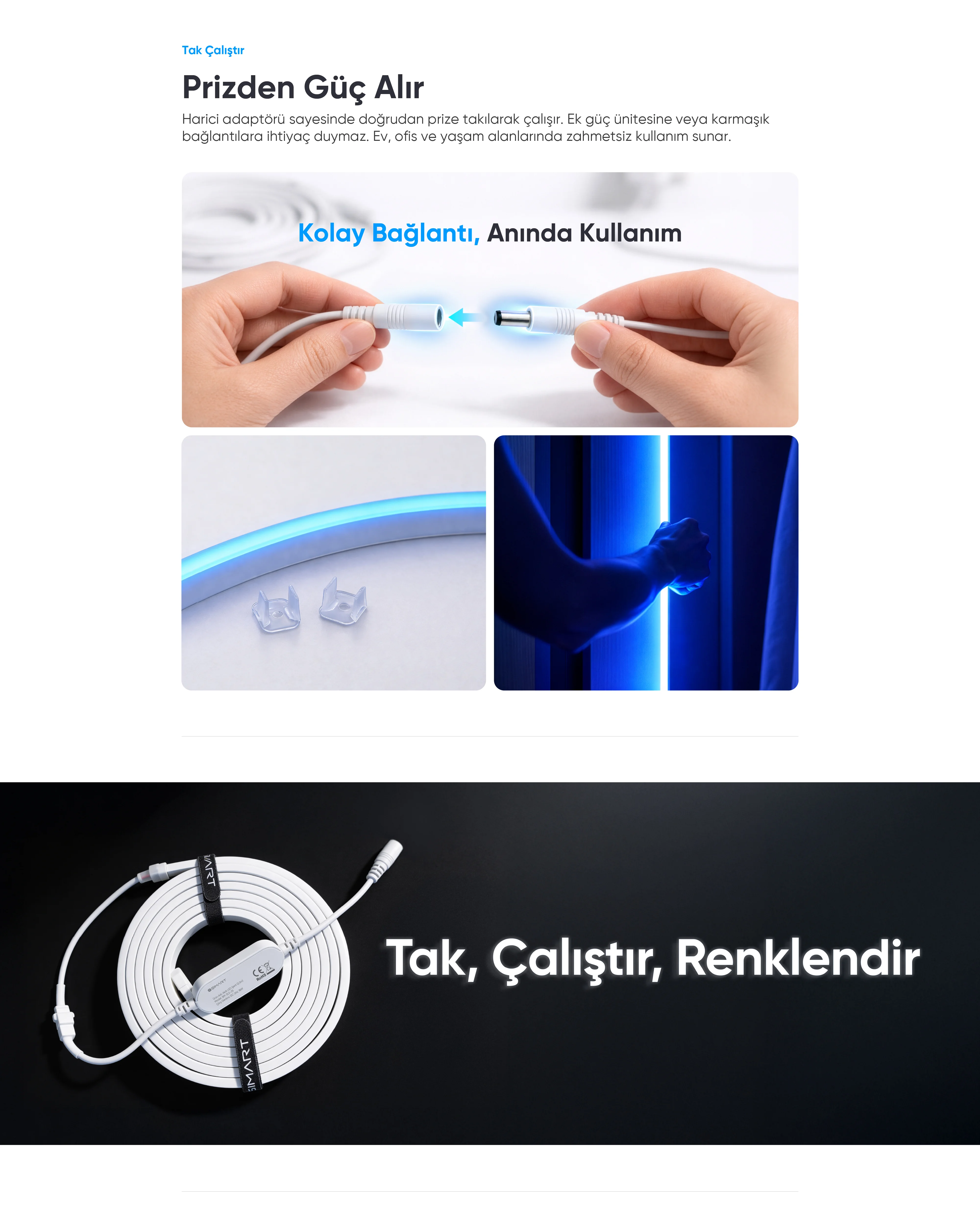 Akıllı Neon LED Şerit (5m) - Akıllı Neon LED Şerit (5m), Akıllı ev cihazı, IoT teknolojisi, Akıllı telefon kontrolü, Enerji tasarrufu IoT, Güvenlik IoT ürünü, Akıllı yaşam teknolojisi, Evinizi akıllandırın, IoT ile akıllı ev, Akıllı ev otomasyonu