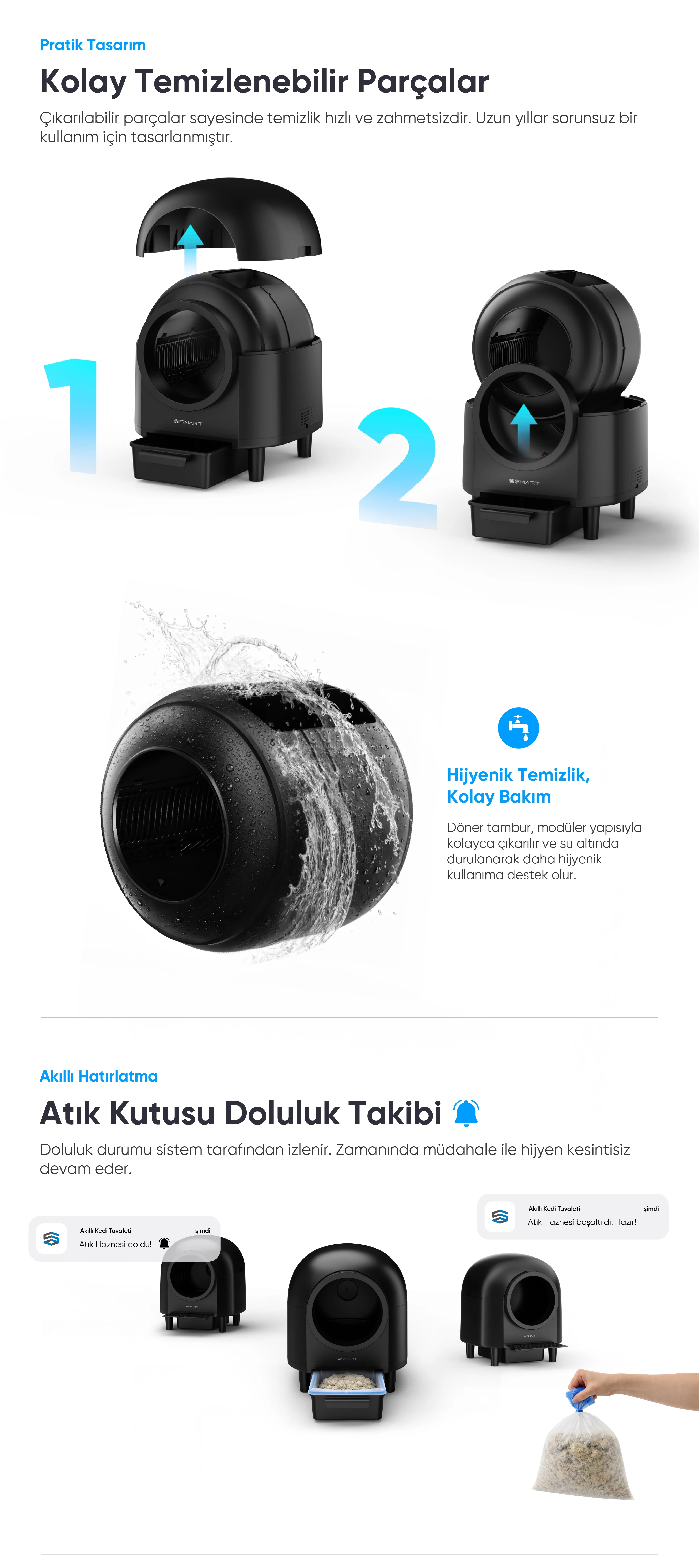 Akıllı Kedi Tuvaleti - akıllı kedi tuvaleti, elektronik kedi tuvaleti, otomatik kedi tuvaleti