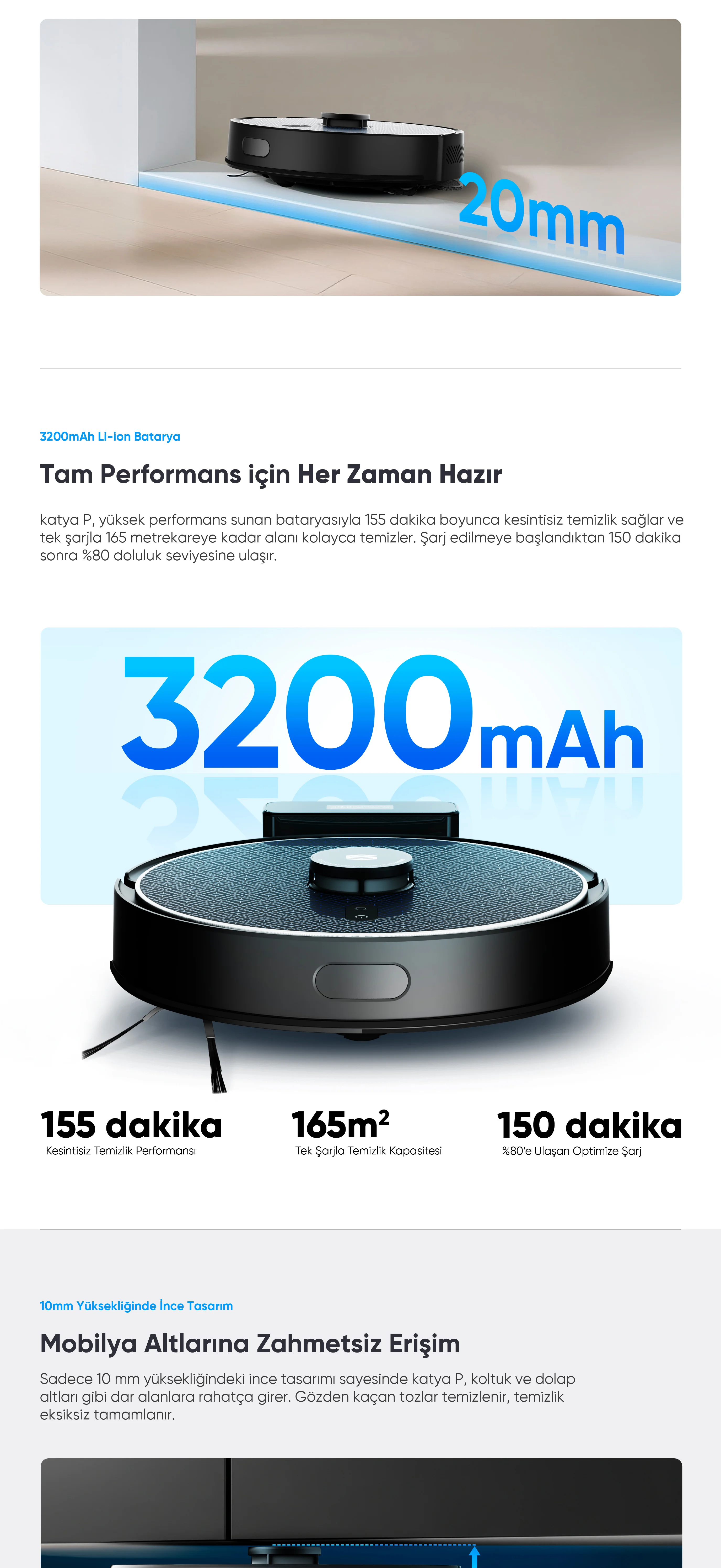 katya P Akıllı Robot Süpürge - en çok satan robot süpürge, kedi tüyleri için robot süpürge, evcil hayvan tüylerini en iyi temizleyen robot süpürge, robot süpürge önerisi