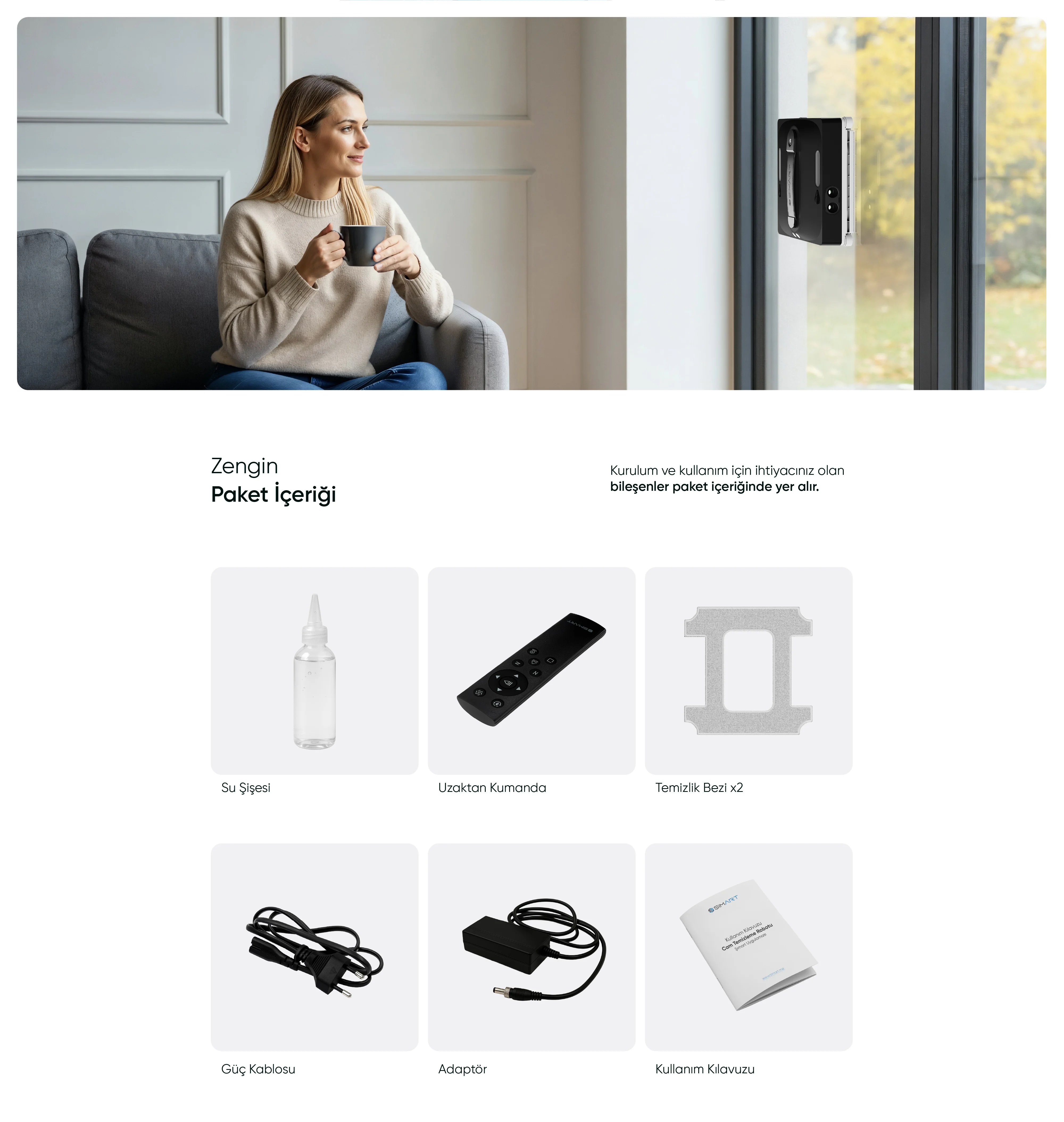 Kare Cam Temizleme Robotu - Kare Cam Temizleme Robotu, Akıllı ev cihazı, IoT teknolojisi, Akıllı telefon kontrolü, Enerji tasarrufu IoT, Güvenlik IoT ürünü, Akıllı yaşam teknolojisi, Evinizi akıllandırın, IoT ile akıllı ev, Akıllı ev otomasyonu