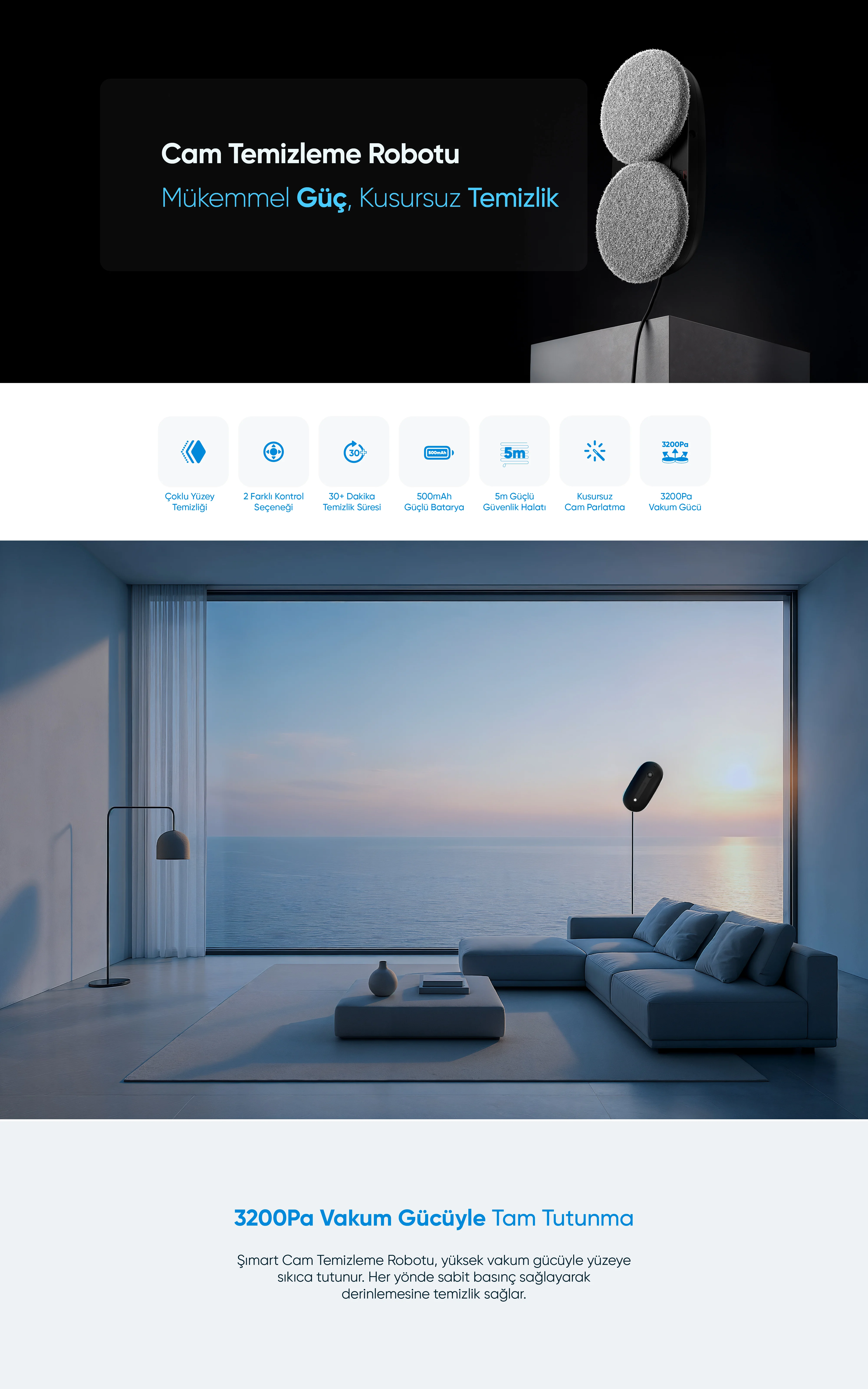 Cam Temizleme Robotu Yeni Nesil - Cam Temizleme Robotu Yeni Nesil, Akıllı ev cihazı, IoT teknolojisi, Akıllı telefon kontrolü, Enerji tasarrufu IoT, Güvenlik IoT ürünü, Akıllı yaşam teknolojisi, Evinizi akıllandırın, IoT ile akıllı ev, Akıllı ev otomasyonu