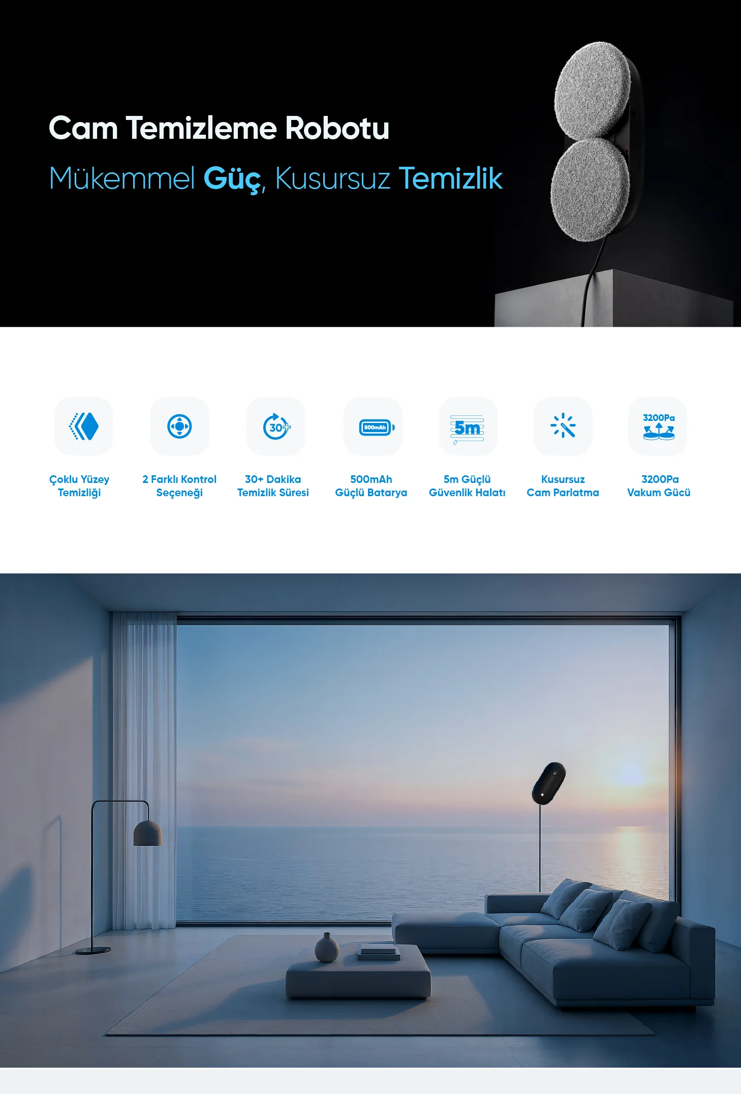 Cam Temizleme Robotu Yeni Nesil - Cam Temizleme Robotu Yeni Nesil, Akıllı ev cihazı, IoT teknolojisi, Akıllı telefon kontrolü, Enerji tasarrufu IoT, Güvenlik IoT ürünü, Akıllı yaşam teknolojisi, Evinizi akıllandırın, IoT ile akıllı ev, Akıllı ev otomasyonu
