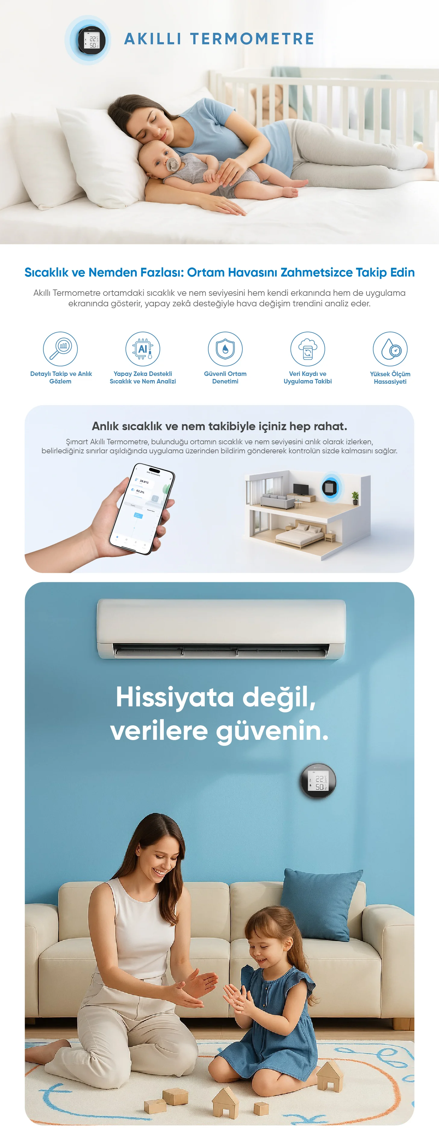 Akıllı Termometre - Akıllı Termometre, Akıllı ev cihazı, IoT teknolojisi, Akıllı telefon kontrolü, Enerji tasarrufu IoT, Güvenlik IoT ürünü, Akıllı yaşam teknolojisi, Evinizi akıllandırın, IoT ile akıllı ev, Akıllı ev otomasyonu