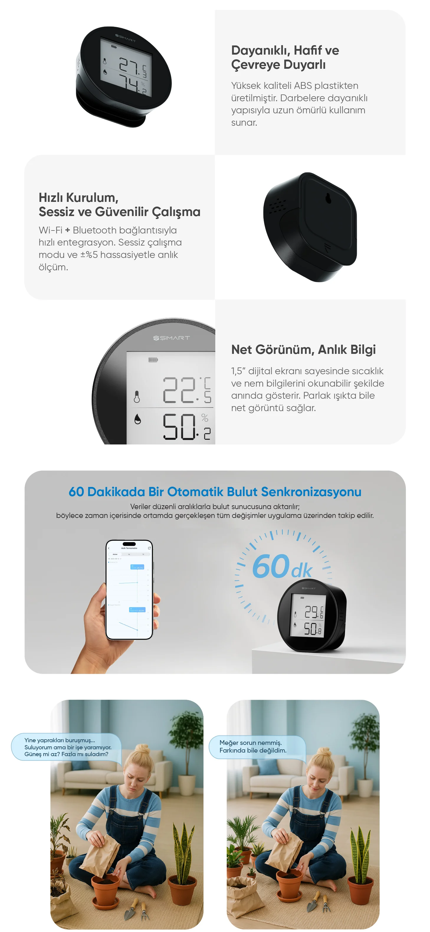 Akıllı Termometre - Akıllı Termometre, Akıllı ev cihazı, IoT teknolojisi, Akıllı telefon kontrolü, Enerji tasarrufu IoT, Güvenlik IoT ürünü, Akıllı yaşam teknolojisi, Evinizi akıllandırın, IoT ile akıllı ev, Akıllı ev otomasyonu