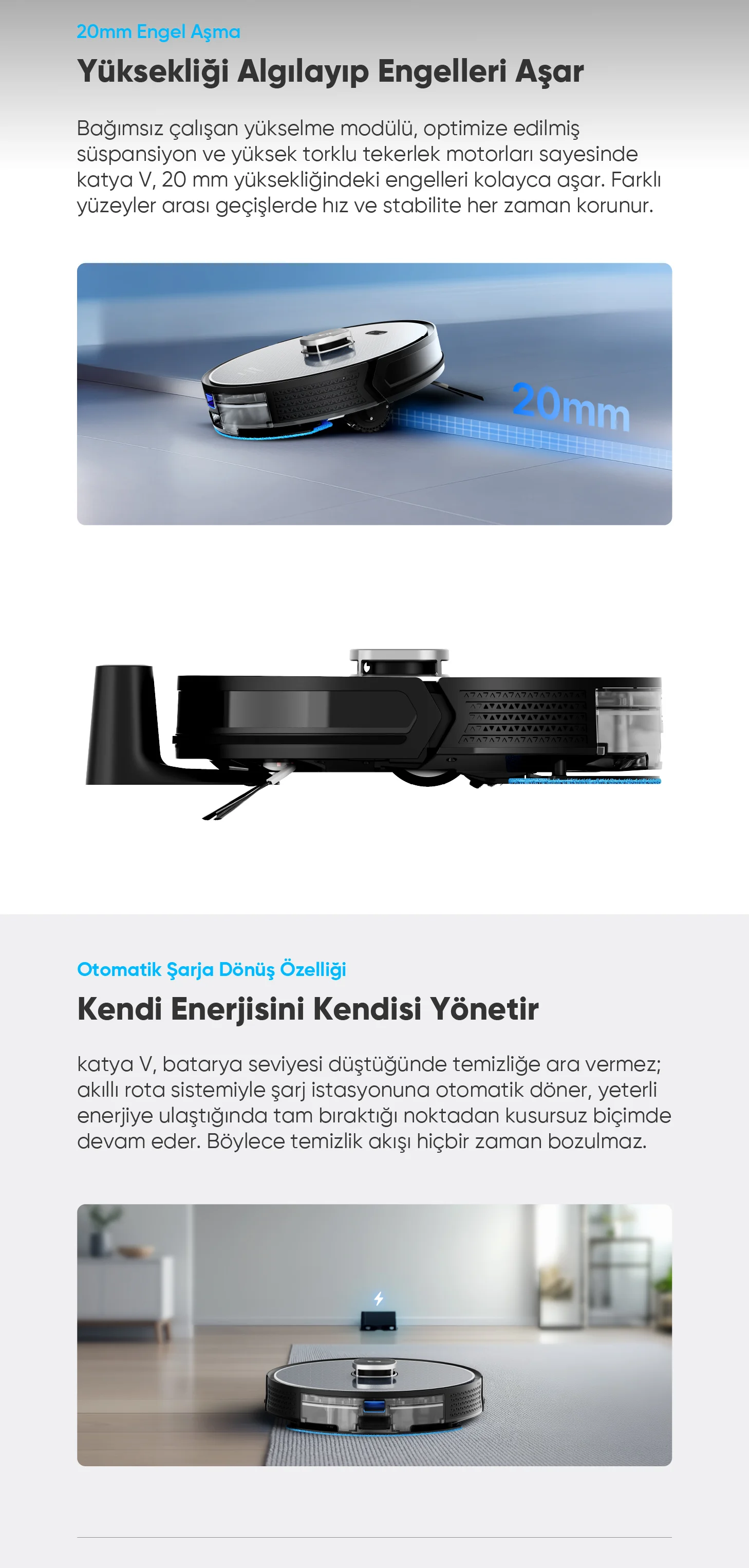 katya V Akıllı Robot Süpürge - katya robot süpürge, fiyat performans robot süpürge, uygun fiyatlı robot süpürge, büyük evler için robot süpürge