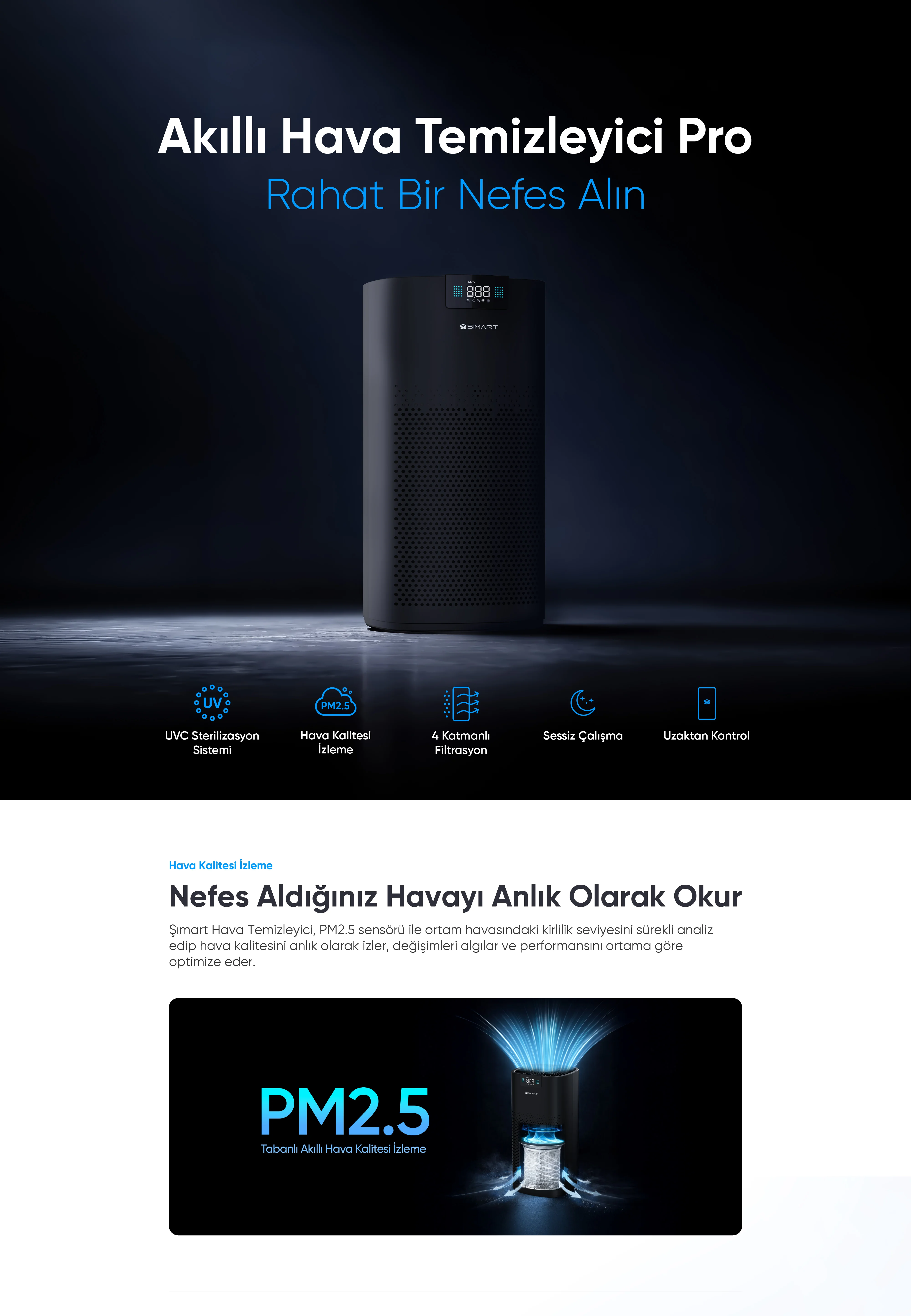 Akıllı Hava Temizleyici Pro - hava temizleyici, filtreli hava temizleme cihazı, hava temizleyici fiyatları, akıllı hava temizleyici fiyatları