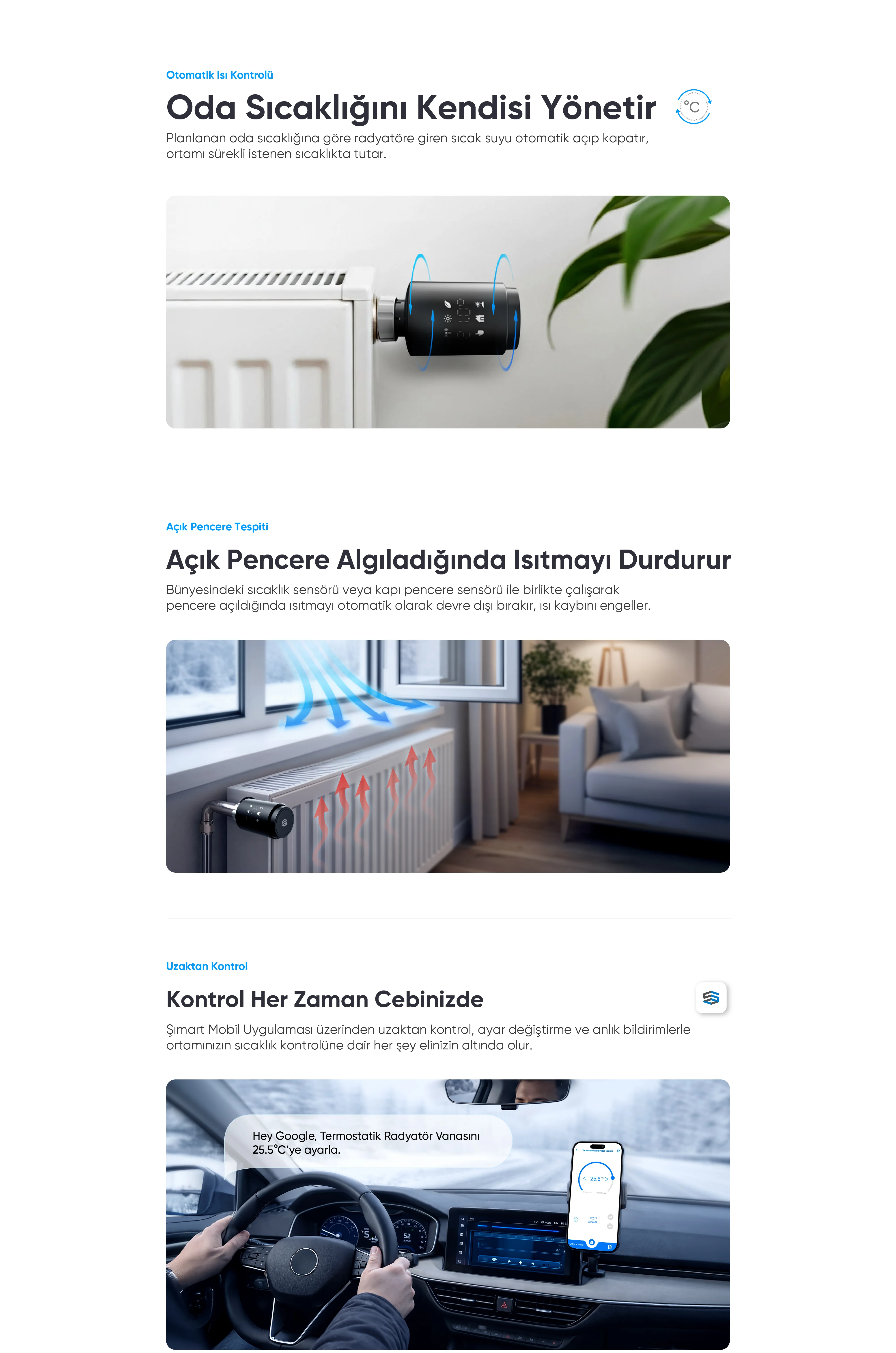 Termostatik Radyatör Vanası (Wi-Fi) - Termostatik Radyatör Vanası (Wi-Fi), Akıllı ev cihazı, IoT teknolojisi, Akıllı telefon kontrolü, Enerji tasarrufu IoT, Güvenlik IoT ürünü, Akıllı yaşam teknolojisi, Evinizi akıllandırın, IoT ile akıllı ev, Akıllı ev otomasyonu
