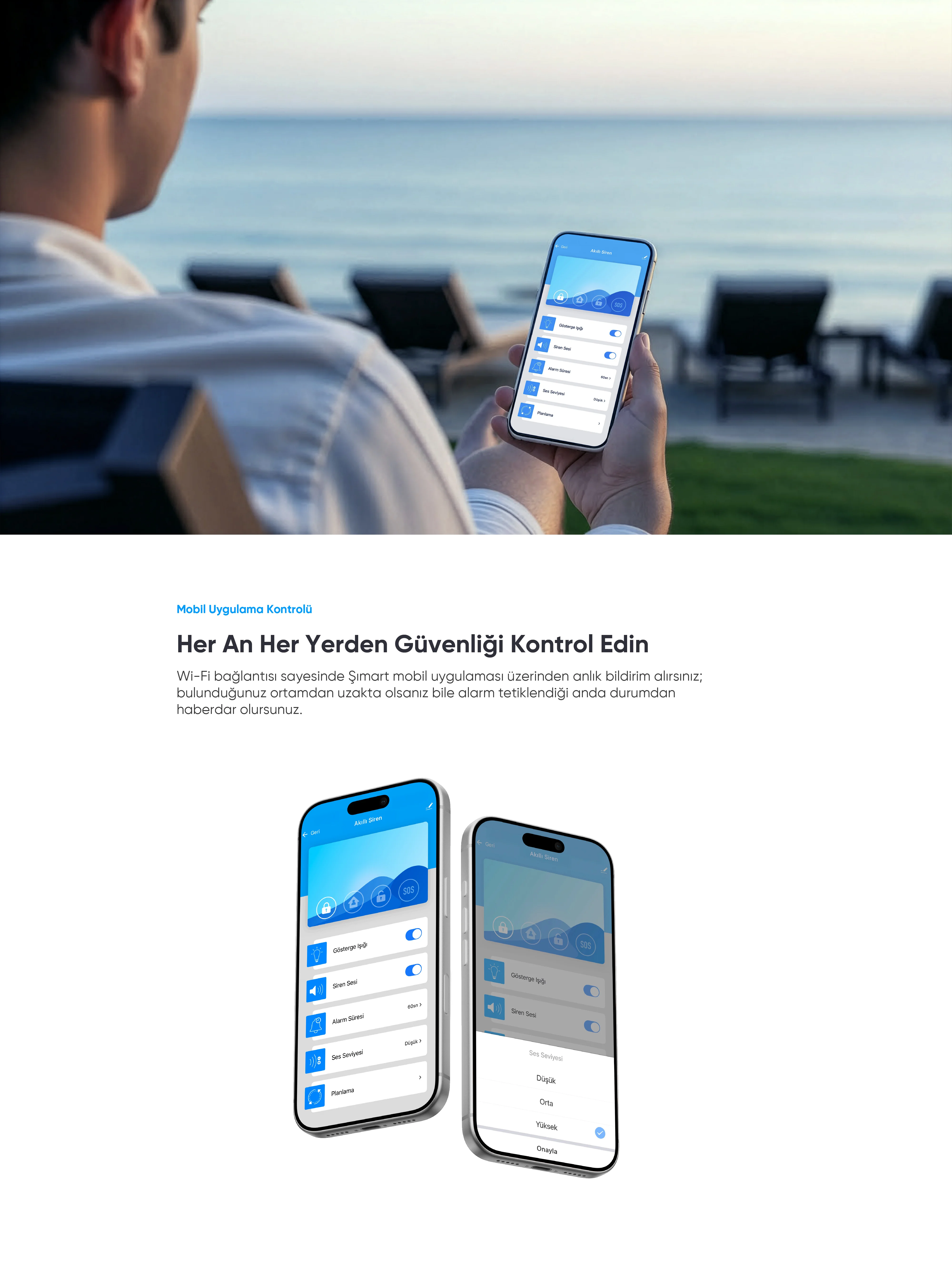 Akıllı Siren - Akıllı Siren, Akıllı ev cihazı, IoT teknolojisi, Akıllı telefon kontrolü, Enerji tasarrufu IoT, Güvenlik IoT ürünü, Akıllı yaşam teknolojisi, Evinizi akıllandırın, IoT ile akıllı ev, Akıllı ev otomasyonu