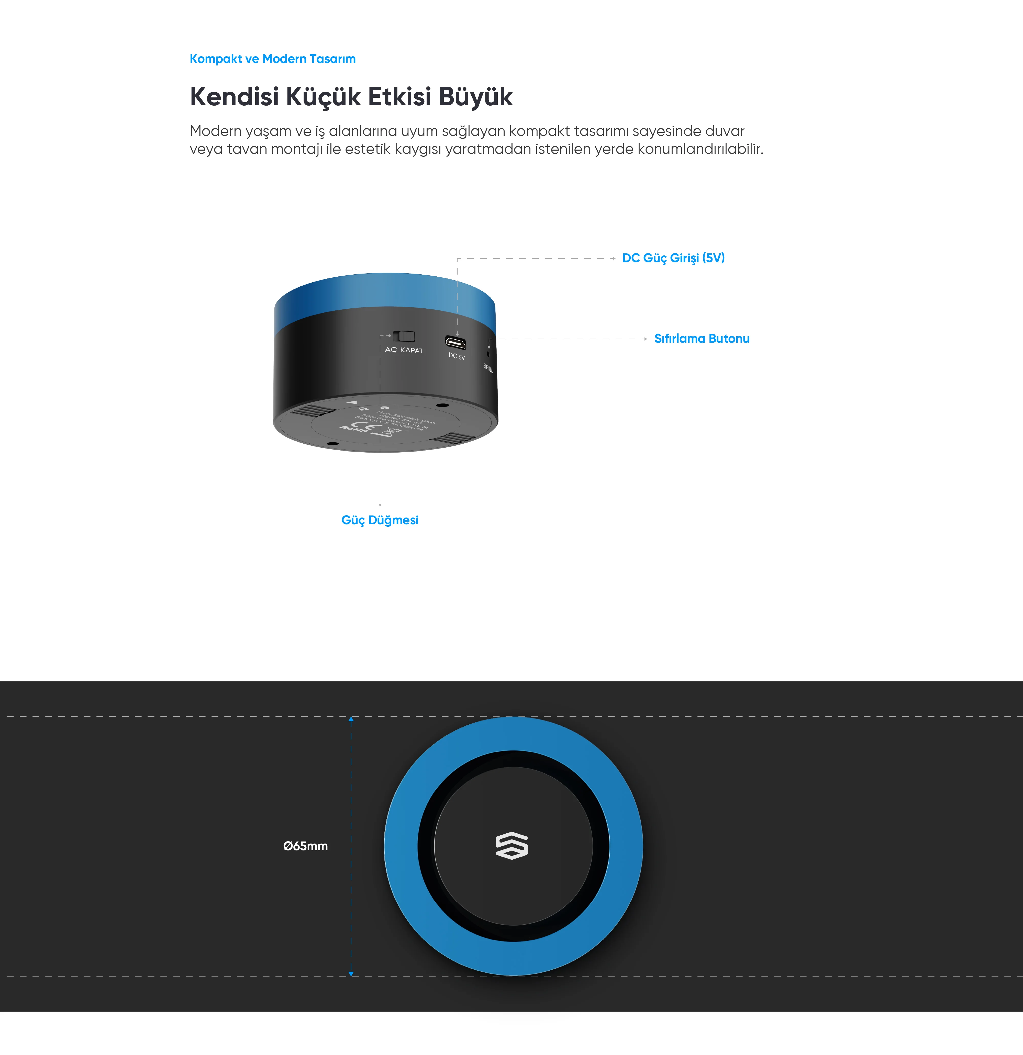 Akıllı Siren - Akıllı Siren, Akıllı ev cihazı, IoT teknolojisi, Akıllı telefon kontrolü, Enerji tasarrufu IoT, Güvenlik IoT ürünü, Akıllı yaşam teknolojisi, Evinizi akıllandırın, IoT ile akıllı ev, Akıllı ev otomasyonu