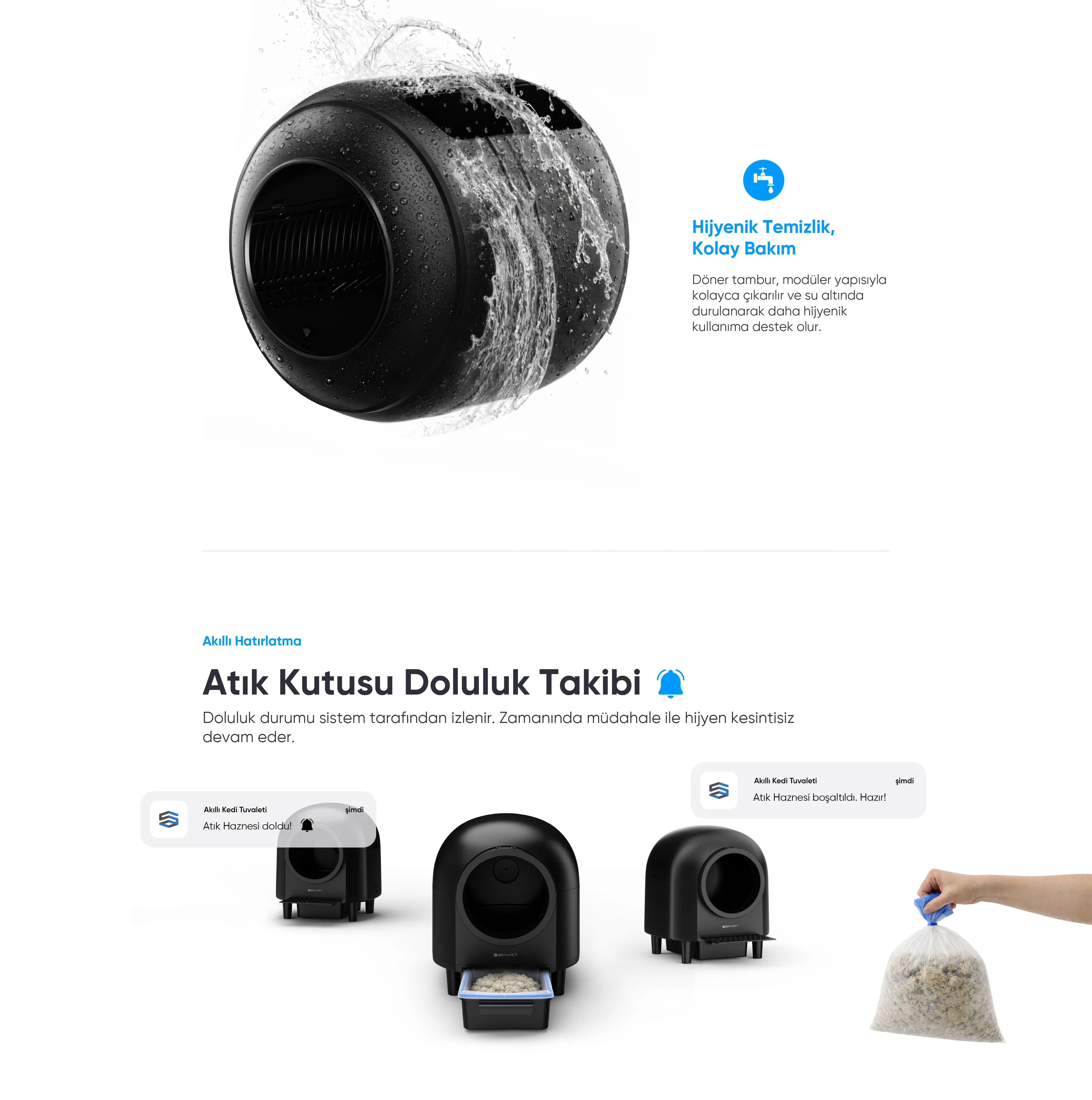 Akıllı Kedi Tuvaleti - akıllı kedi tuvaleti, elektronik kedi tuvaleti, otomatik kedi tuvaleti