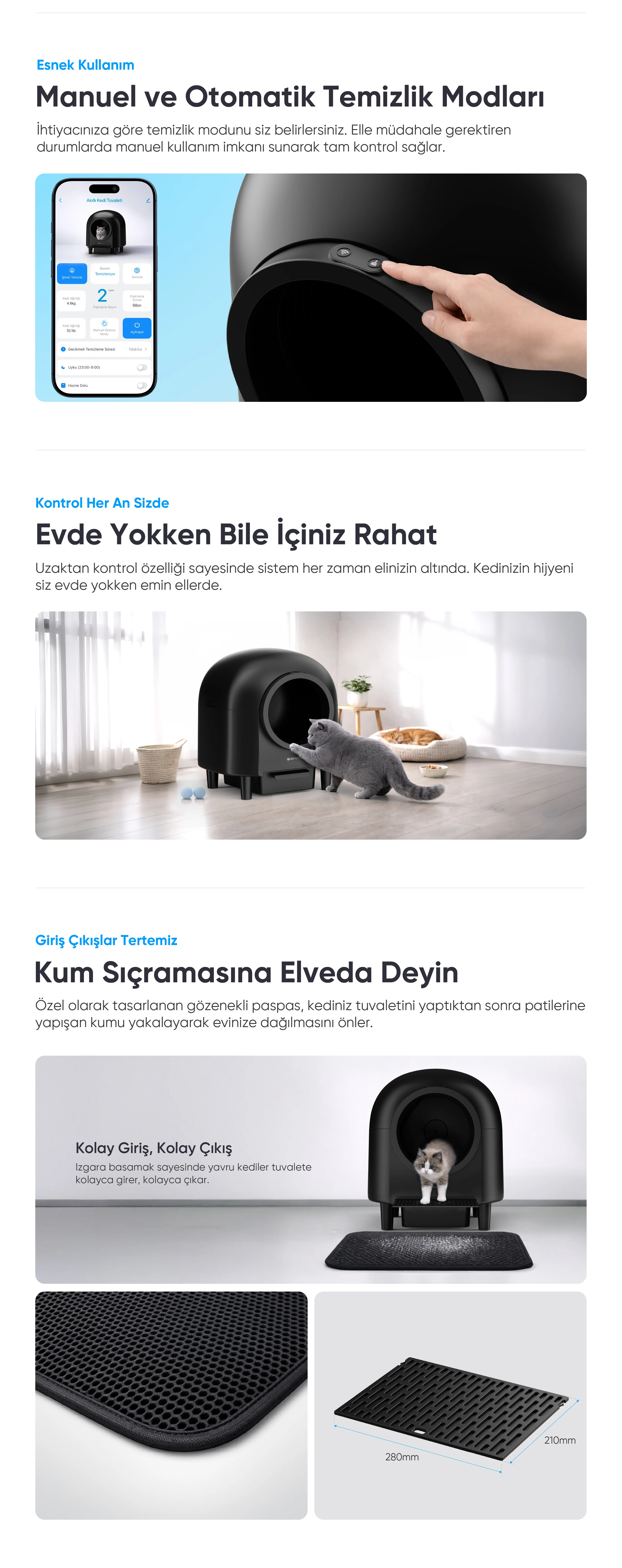 Akıllı Kedi Tuvaleti - akıllı kedi tuvaleti, elektronik kedi tuvaleti, otomatik kedi tuvaleti